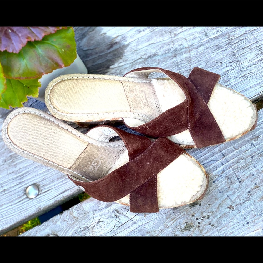 UGG Sandals size 9, worn once.